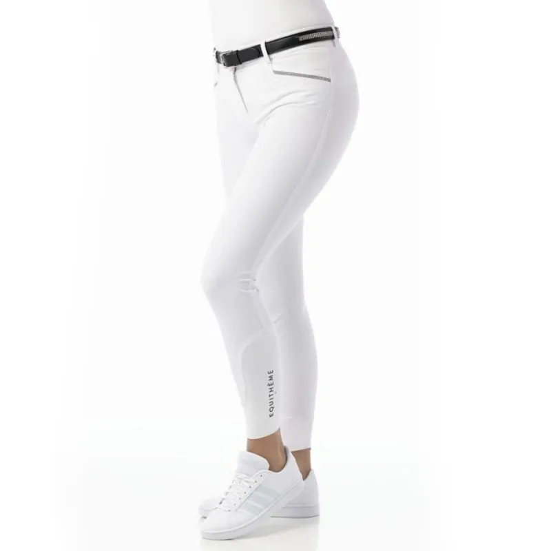 Equi-Theme Gizel Knee Grip Womens Competition Breeches - White - UK14