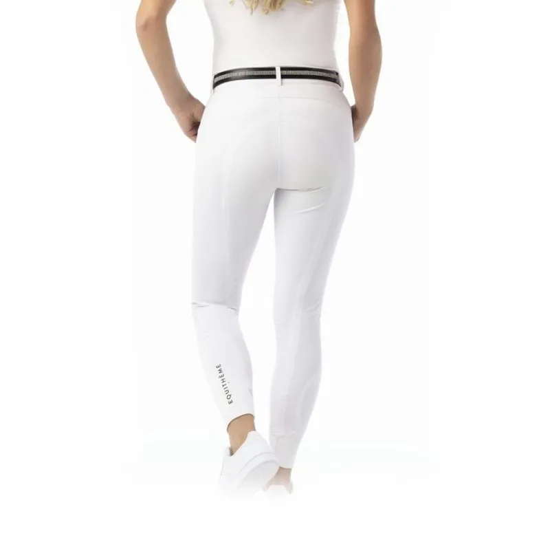 Equi-Theme Gizel Knee Grip Womens Competition Breeches - White - UK14-1