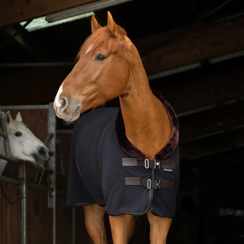 Equi-Theme Teddy Polar Fleece Cooler - Black-1