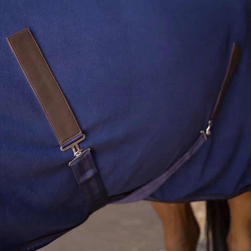 Equi-Theme Teddy Polar Fleece Cooler - Navy-1