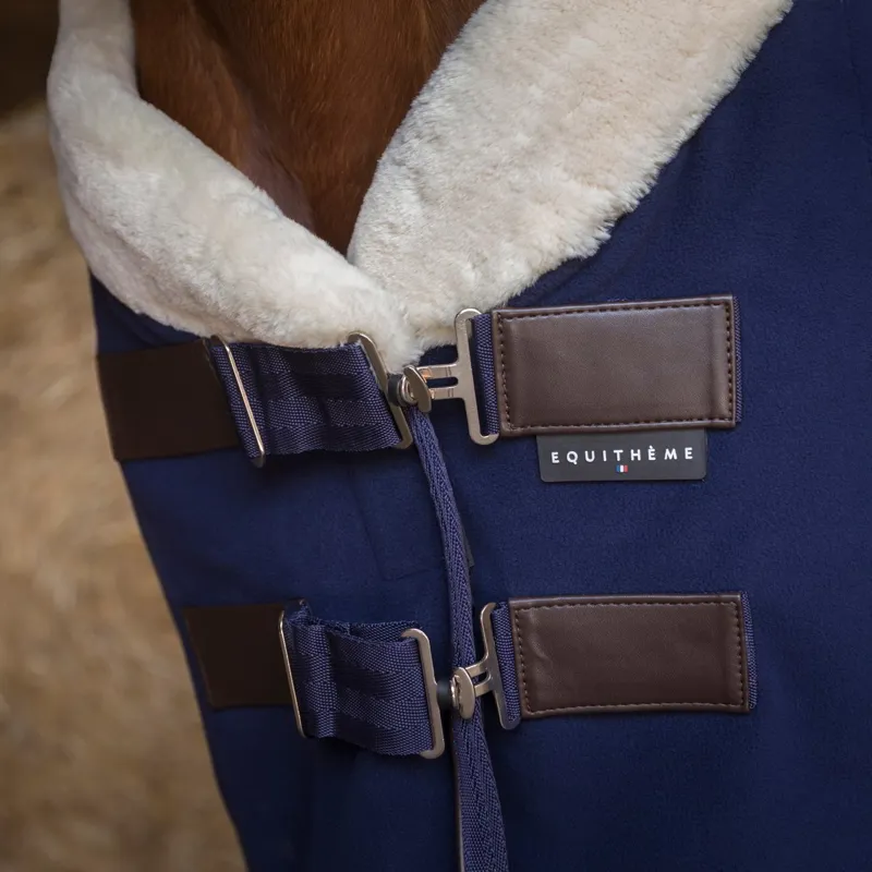 Equi-Theme Teddy Polar Fleece Cooler - Navy-2