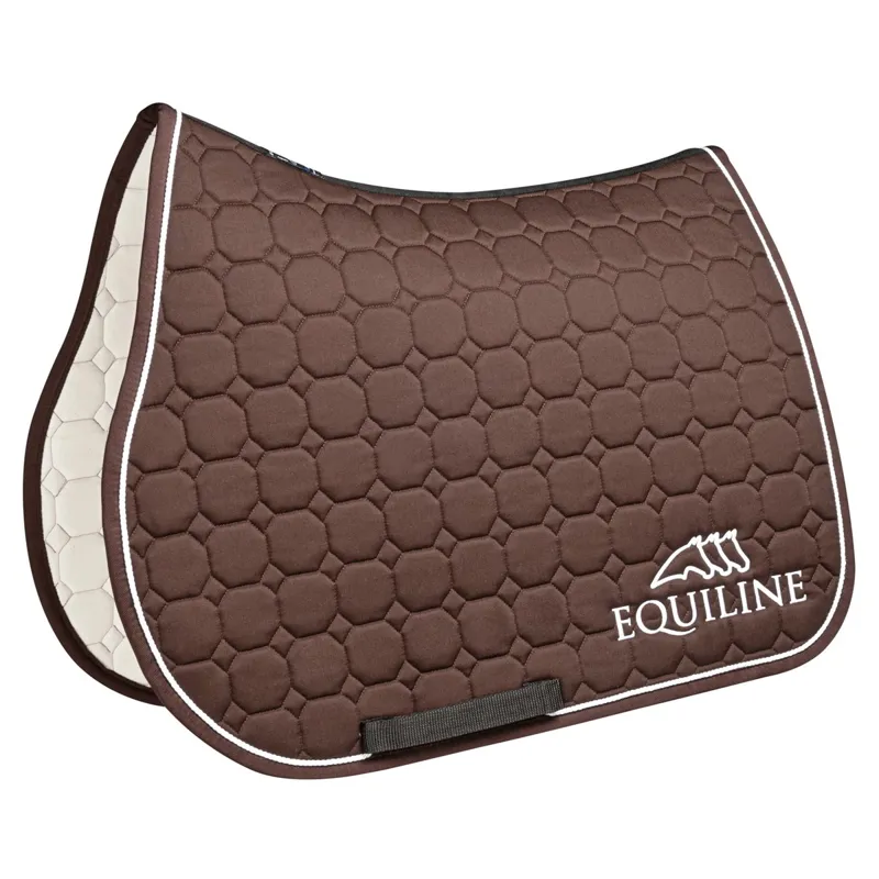 Equiline Outline Saddle Pad - Brown-1
