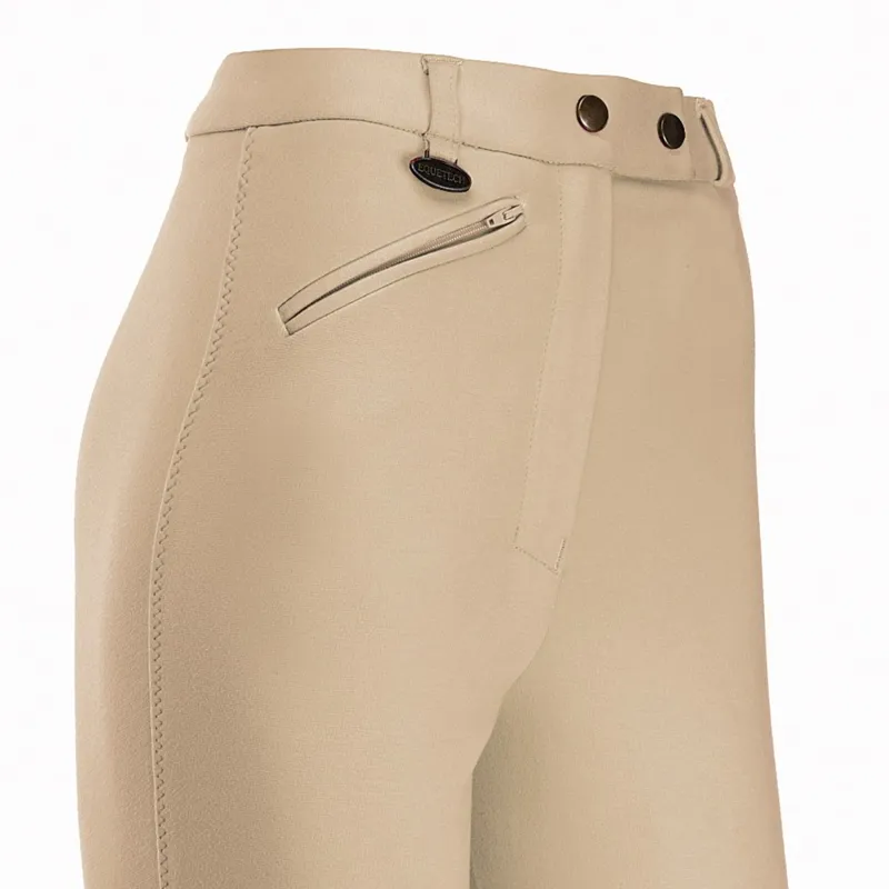 Equetech Prima Knee Patch Ladies Breeches - Stone