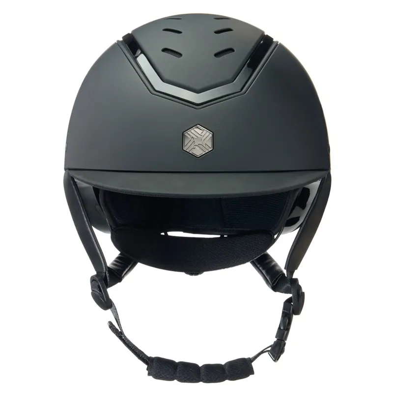 Charles Owen EQx Kylo Riding Helmet - Black Matte/Black Gloss Pre-Order-1
