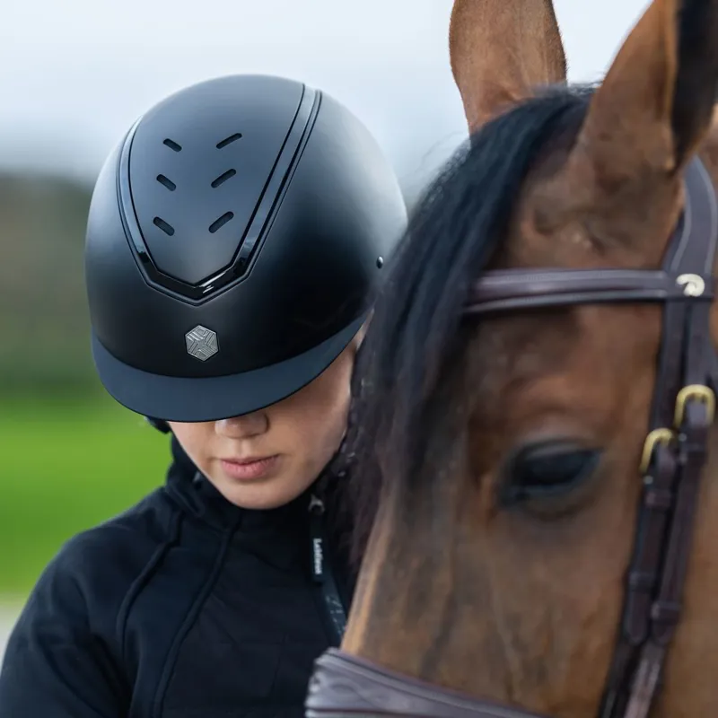 Charles Owen EQx Kylo Riding Helmet - Black Matte/Black Gloss Pre-Order-2