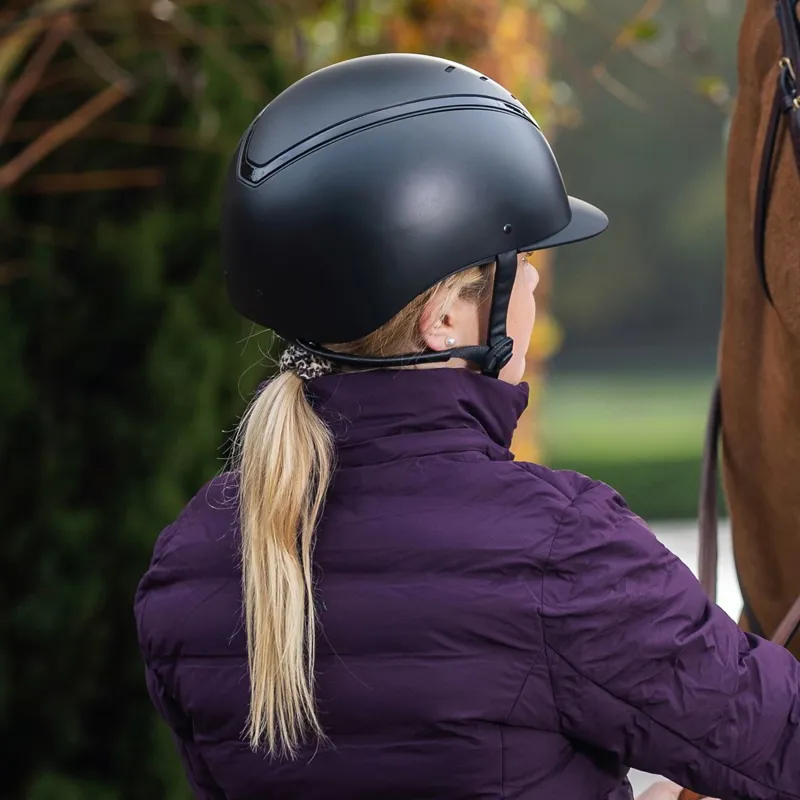 Charles Owen EQx Kylo Riding Helmet - Black Matte/Black Gloss-7