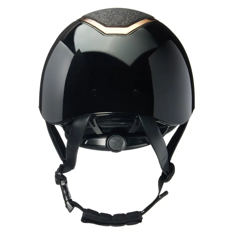 Charles Owen EQx Kylo Sparkly Riding Helmet - Black Gloss/Rose Gold Pre-Order-1