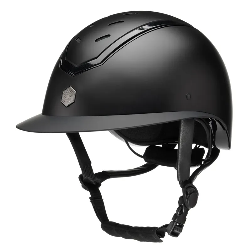 Charles Owen EQx Kylo Wide Peak Riding Helmet - Black Matte/Black Gloss Pre-Order