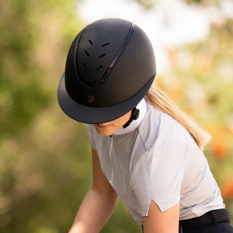 Charles Owen EQx Kylo Wide Peak Riding Helmet - Black Matte/Black Gloss Pre-Order-4