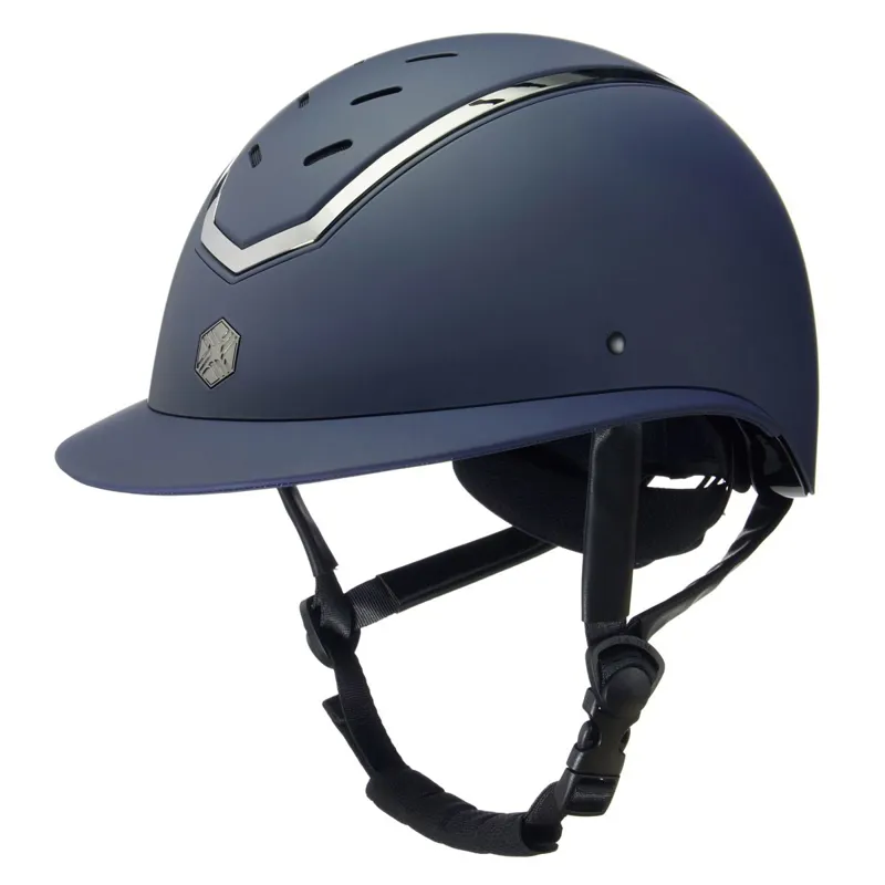 Charles Owen EQx Kylo Wide Peak Riding Helmet - Navy Matt/Pewter Pre-Order