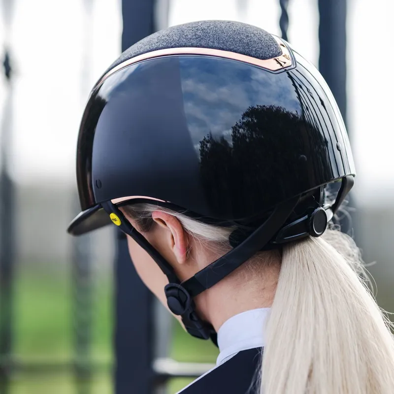 Charles Owen EQx Kylo MIPS Sparkly Helmet - Black Gloss/Rose Gold-3
