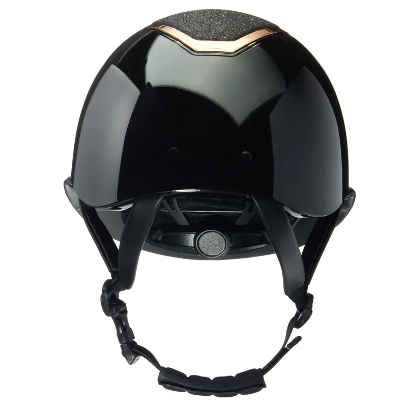 Charles Owen EQx Kylo MIPS Sparkly Wide Peak Helmet - Black Gloss/Rose-1