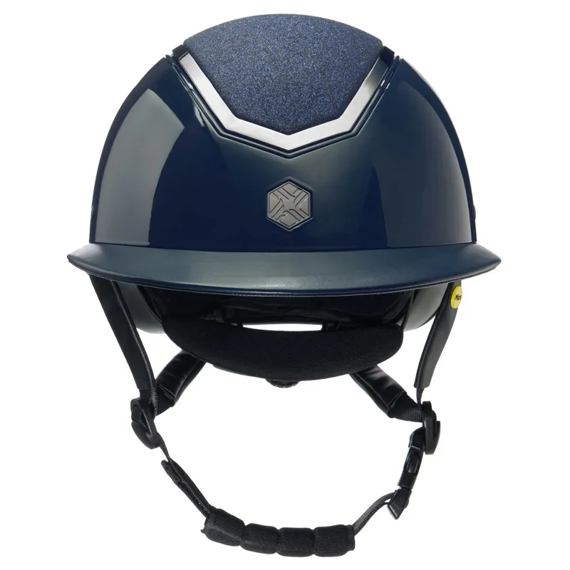 Charles Owen EQx Kylo MIPS Sparkly Wide Peak Helmet - Navy Gloss/Pewter-1