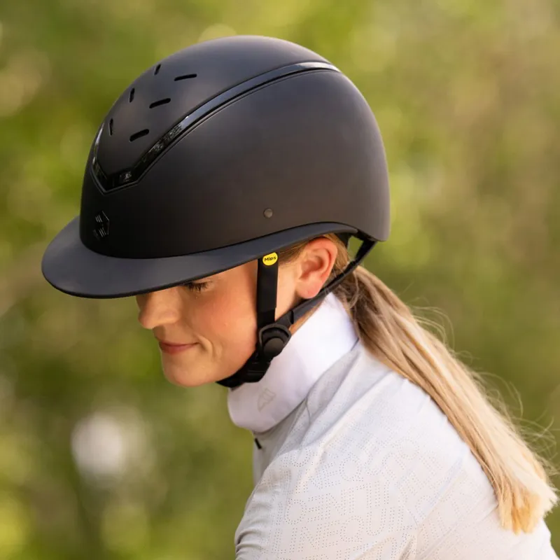 Charles Owen EQx Kylo MIPS Wide Peak Helmet - Black Matte/Black Gloss-3