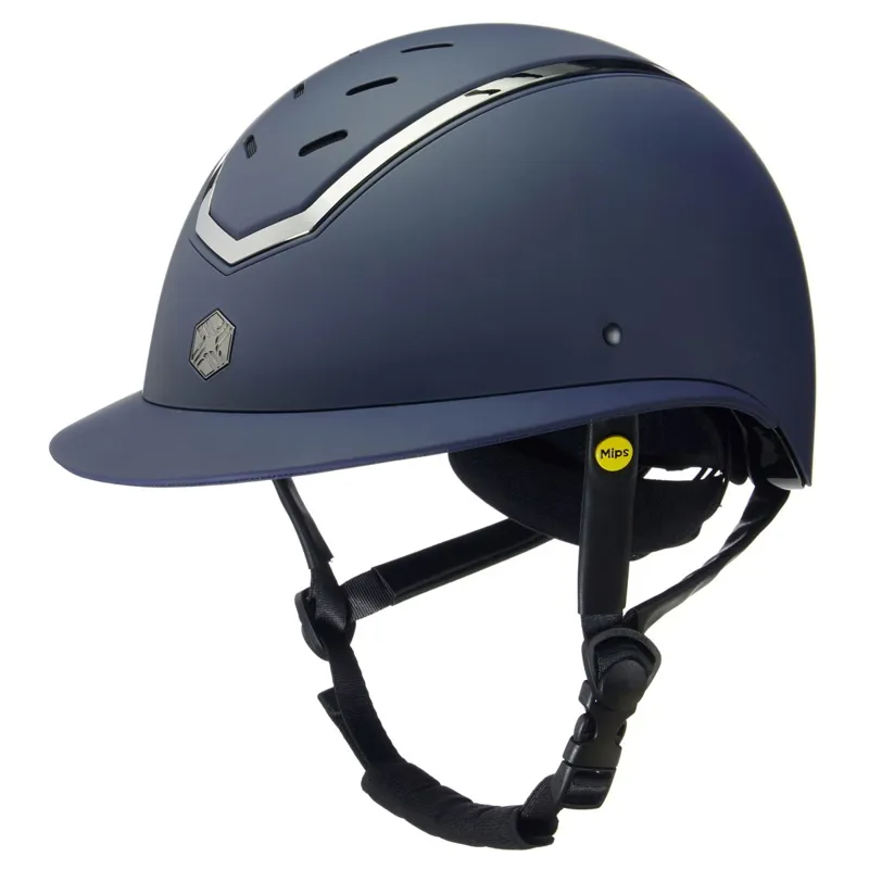 Charles Owen EQx Kylo MIPS Wide Peak Riding Helmet - Navy Matte/Pewter