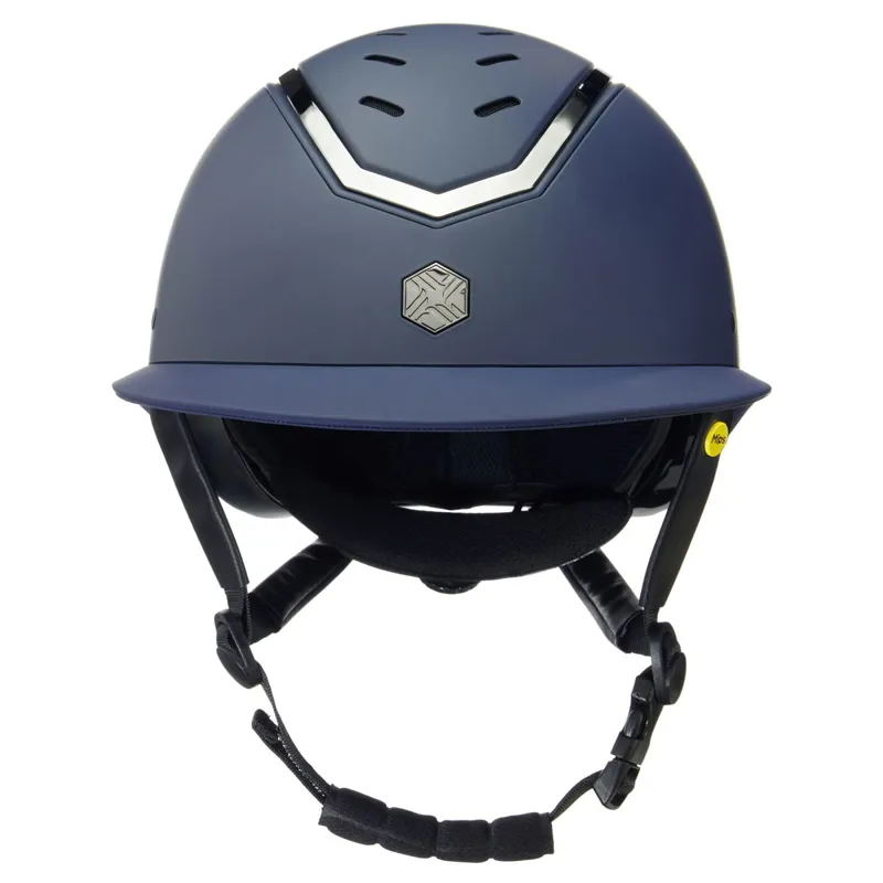 Charles Owen EQx Kylo MIPS Wide Peak Riding Helmet - Navy Matte/Pewter-1