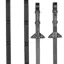 LeMieux Ergo Grip Rubber Reins - Black/Black/Silver