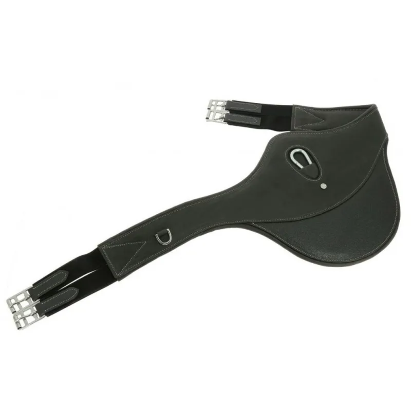 Eric Thomas Fitter Leather Stud Girth - Black