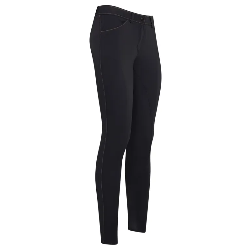 Euro-Star Arista Fashion Full Grip Ladies Breeches - Black/Gold - UK18
