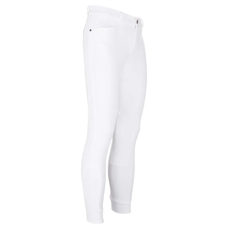Euro-Star Camillo Knee Patch Men's Competition Breeches - White