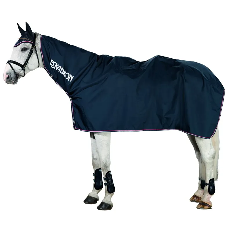 Eskadron Zipper Neck Waterproof Riding Rain Sheet - Navy