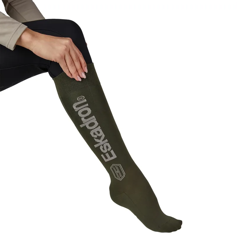 Eskadron Heritage Knee High Riding Socks - Deep Moss-1
