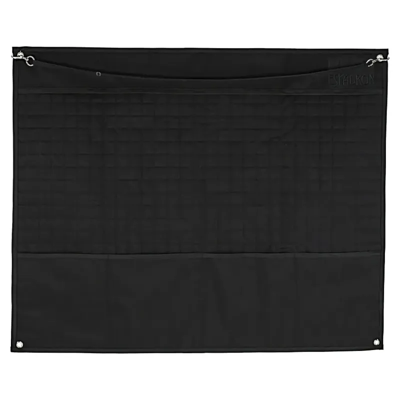 Eskadron Half Stall Quilted Curtain - Black