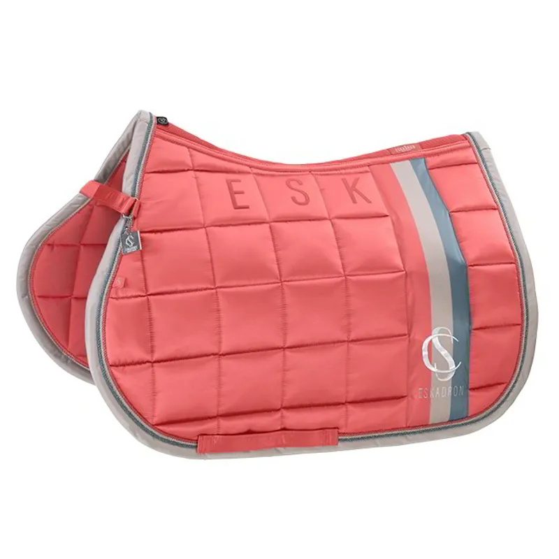 Eskadron Classic Sports Big Square GP Saddle Pad - Coral Blossom