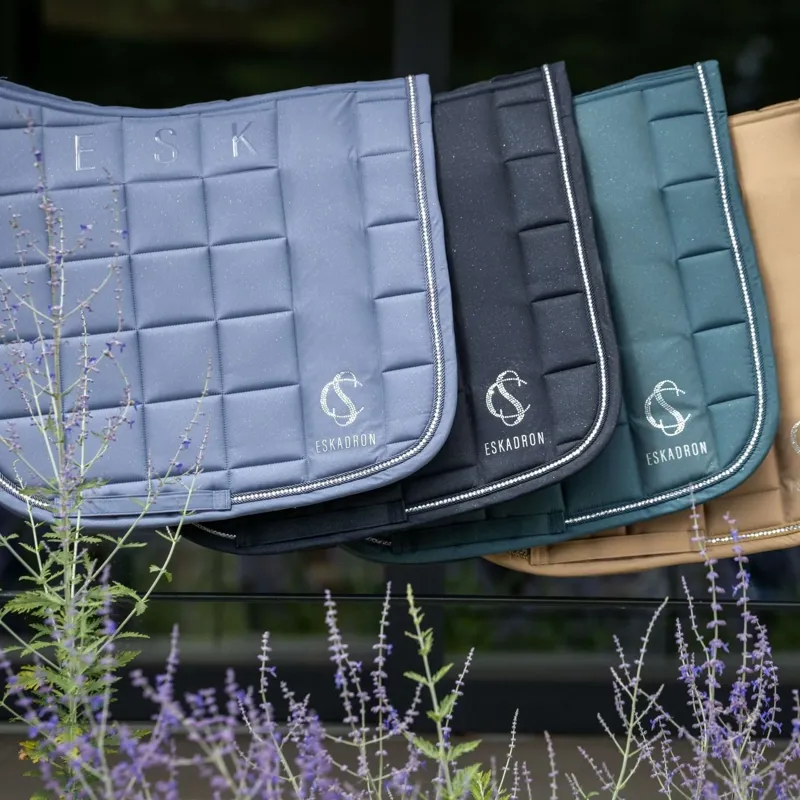 Eskadron Classic Sports Big Square Sparkle Dressage Saddle Pad Orchid-1