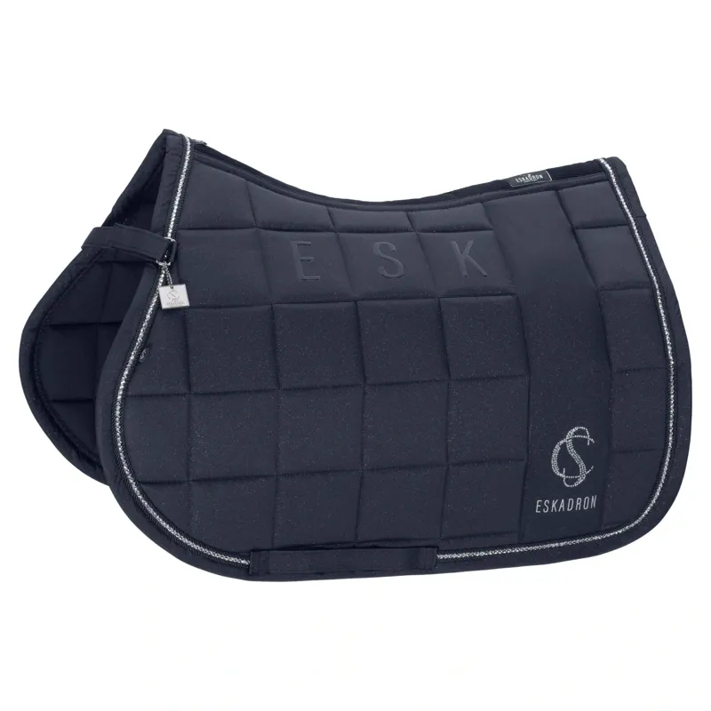 Eskadron Classic Sports Big Square Sparkle GP Saddle Pad - Navy