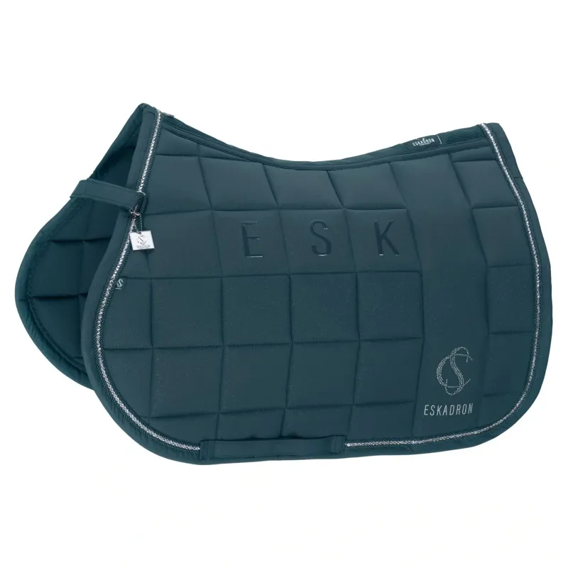 Eskadron Classic Sports Big Square Sparkle GP Saddle Pad - Ocean