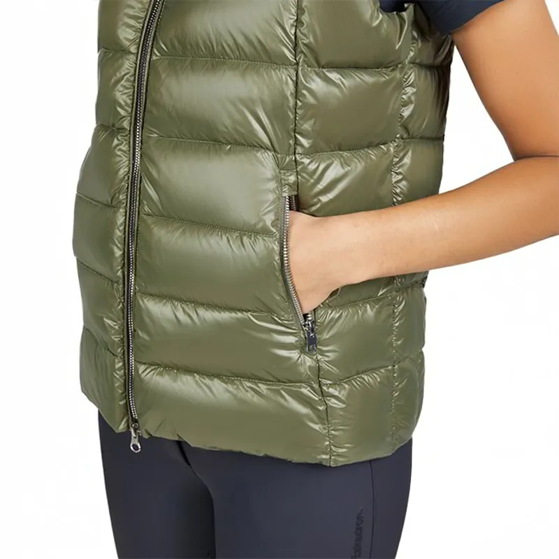 Eskadron Classic Sports Womens Quilted Vest - Dusty Olive-4