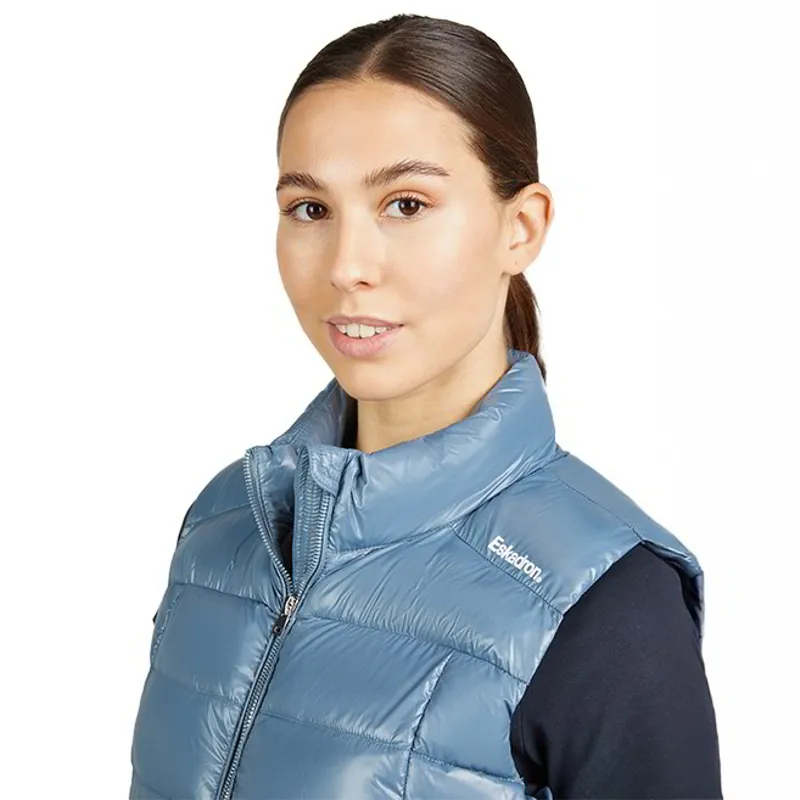 Eskadron Classic Sports Ladies Quilted Vest - Steel Blue-2