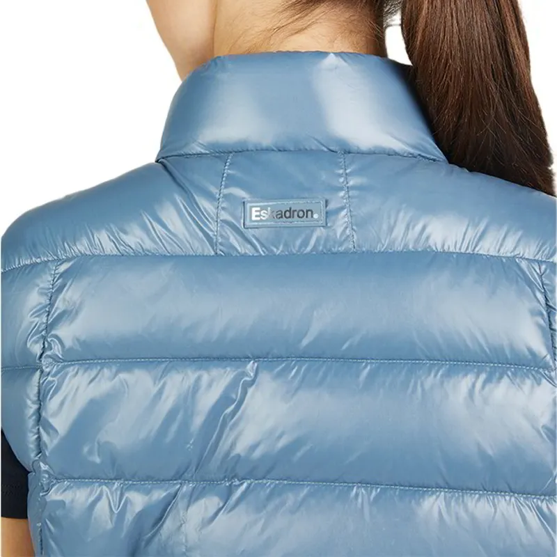 Eskadron Classic Sports Ladies Quilted Vest - Steel Blue-3