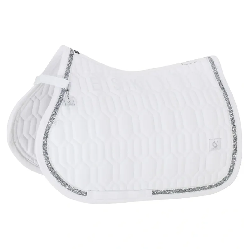 Eskadron Classic Sports Softshell Jewel GP Saddle Pad - White