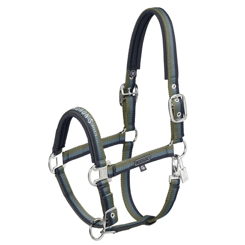 Eskadron Classic Sports Double Pin Halter - Navy/Steel Blue/Olive
