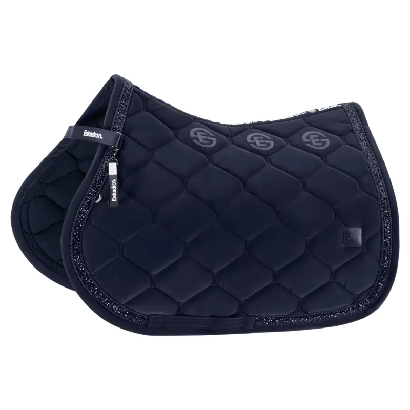 Eskadron Dynamic Silk Jewel Jump Saddle Pad - Navy