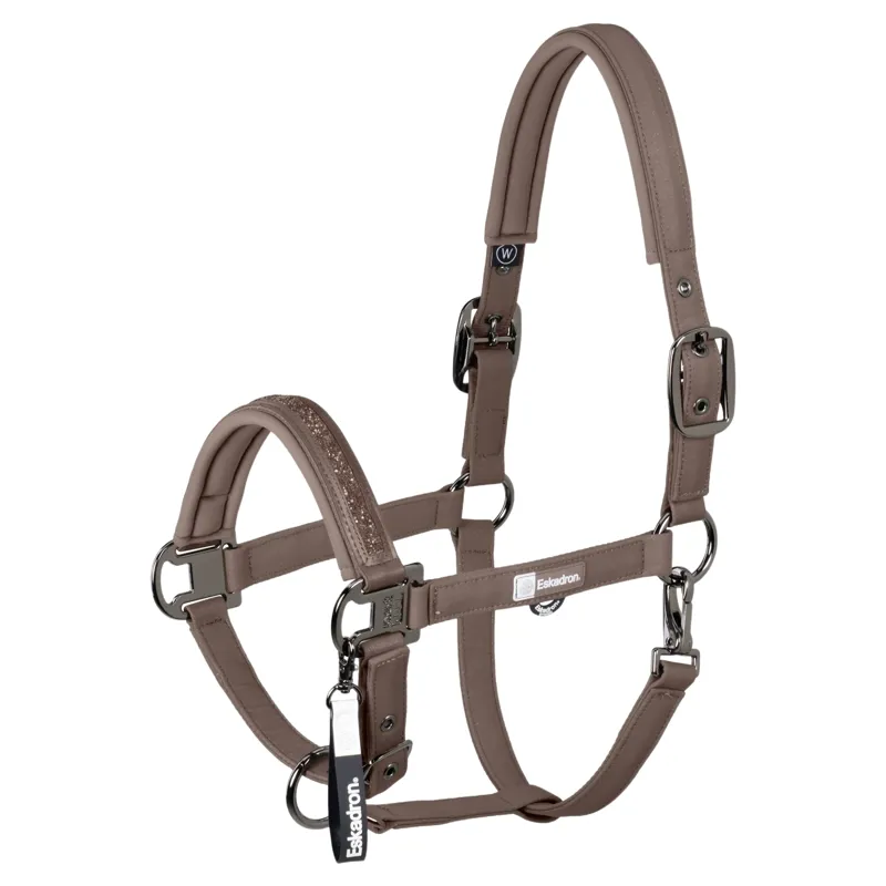 Eskadron Dynamic Softshell Double Pin Halter - Powder Taupe