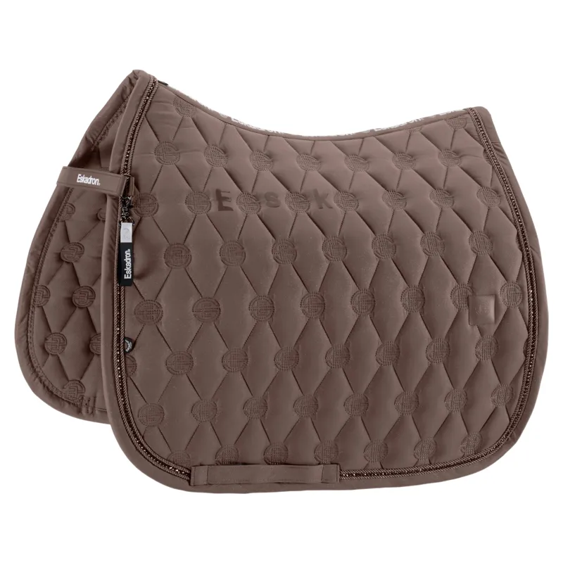 Eskadron Dynamic Sparkle Crystal Dressage Saddle Pad - Powder Taupe