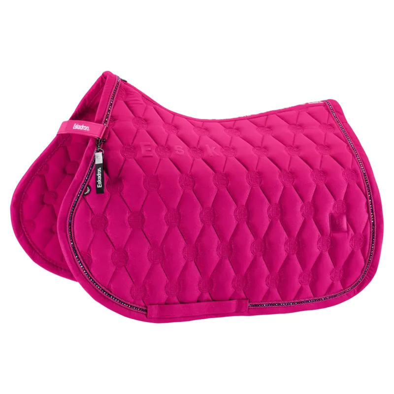 Eskadron Dynamic Sparkle Crystal Jump Saddle Pad - Lipstick