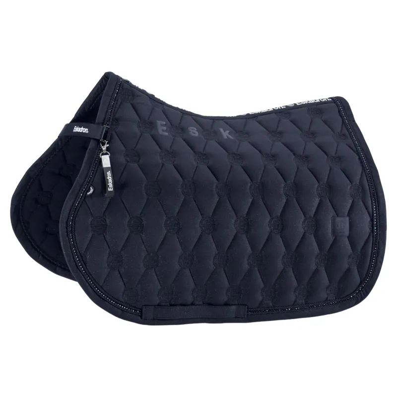 Eskadron Dynamic Sparkle Crystal Jump Saddle Pad - Navy