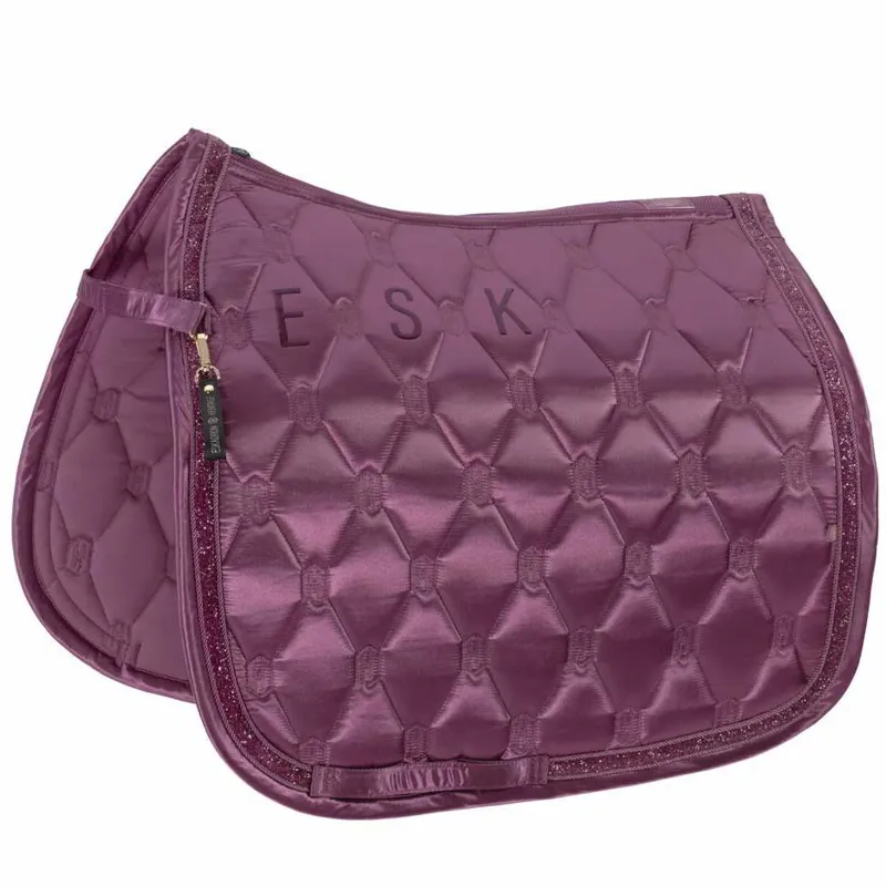 Eskadron Heritage Satin Jewel Dressage Saddle Pad - Wildberry