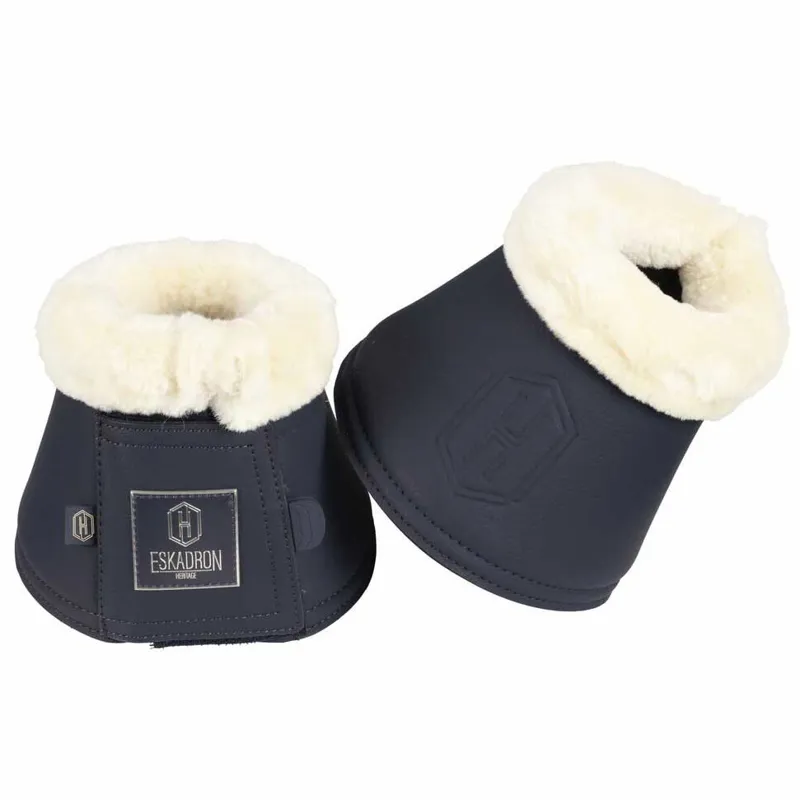 Eskadron Heritage Faux Leather Faux Fur Bell Boots - Navy