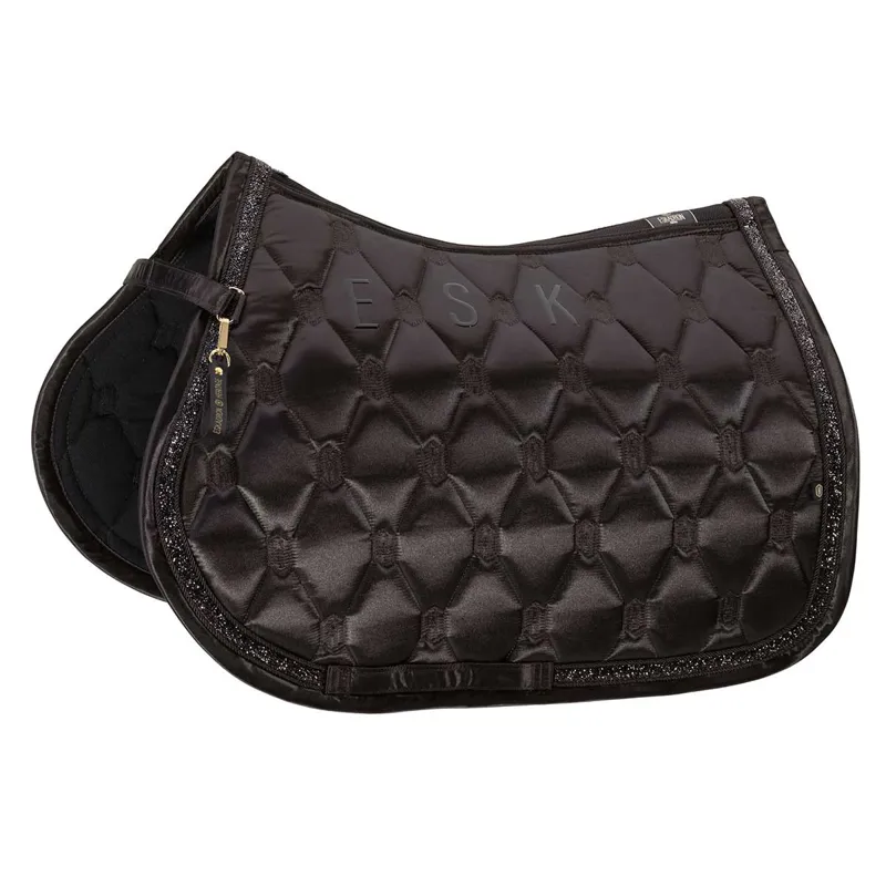 Eskadron Heritage Satin Jewel Saddle Pad - Black Truffle