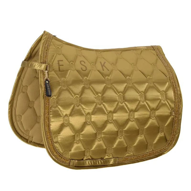 Eskadron Heritage Satin Jewel Dressage Saddle Pad - Cardamom