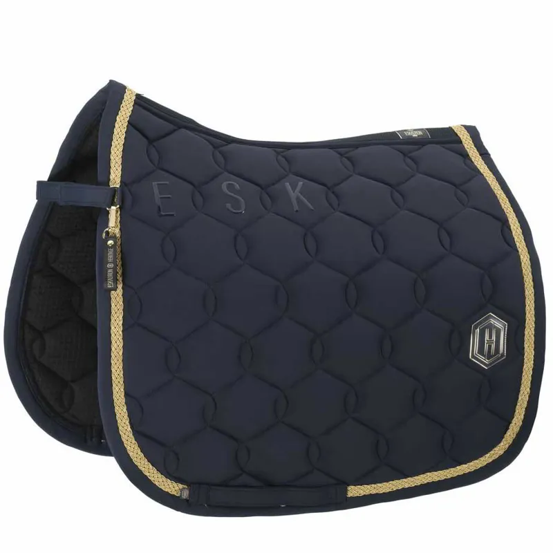 Eskadron Heritage Pro Soft Emblem Dressage Saddle Pad - Navy