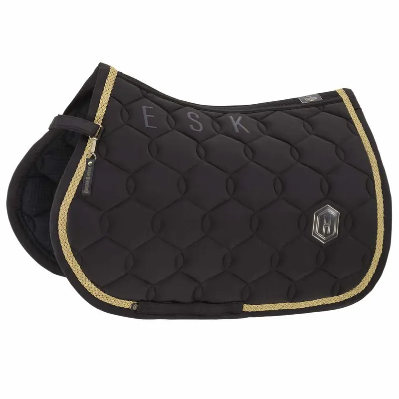 Eskadron Heritage Pro Soft Emblem Saddle Pad - Black Truffle
