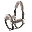 Eskadron Platinum Girth Faux Fur Halter - Moss Green