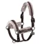 Eskadron Platinum Girth Faux Fur Halter - Teak Brown