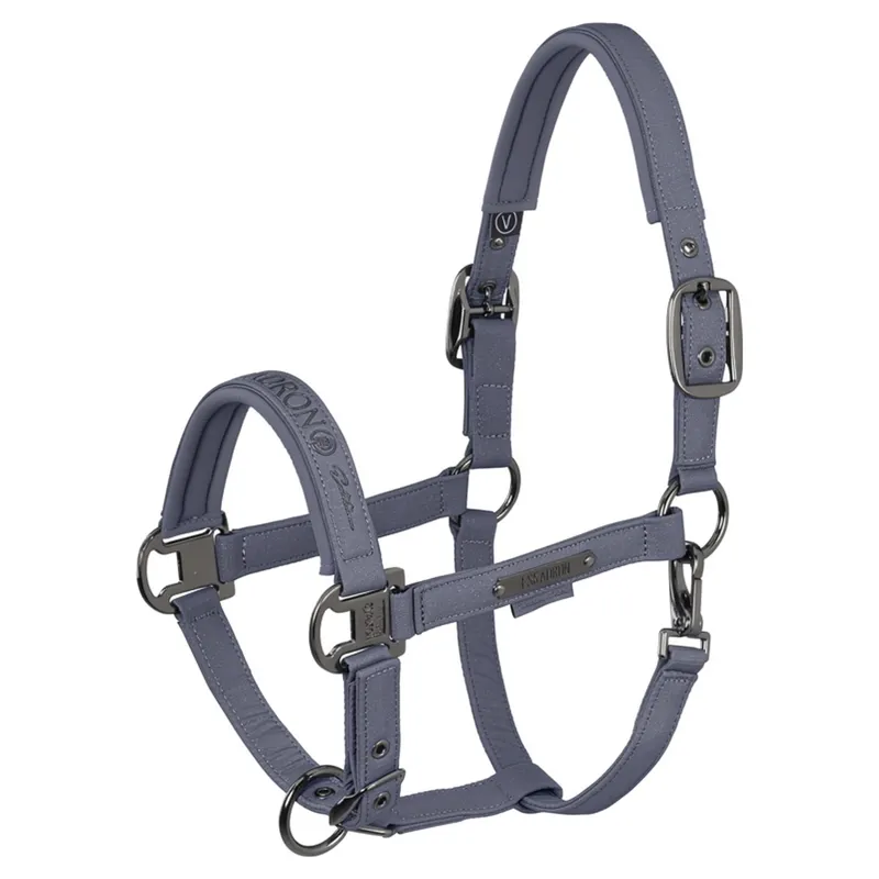 Eskadron Platinum Heritage Sparkle Double Pin Halter - Slate Blue